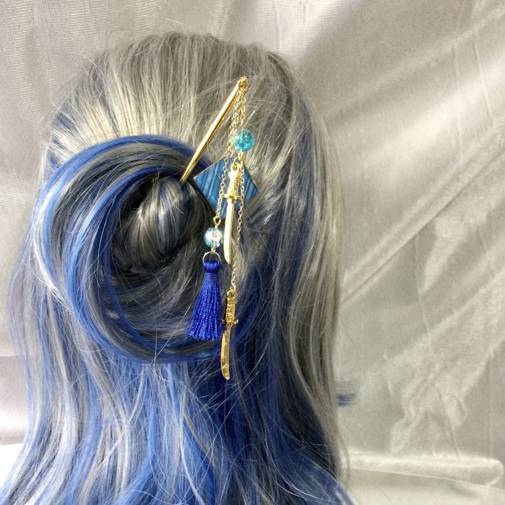 和柄刀剣簪 〜蕣