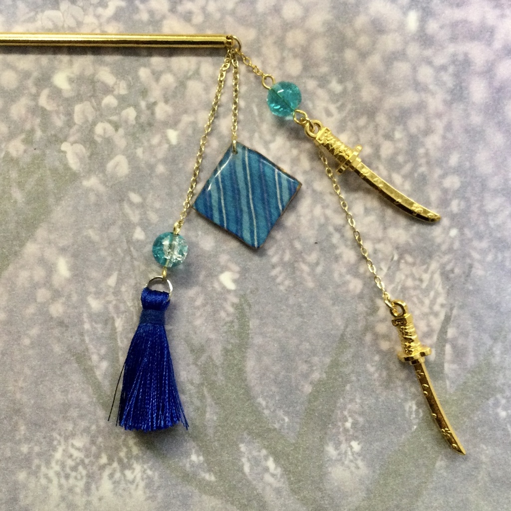 和柄刀剣簪 〜蕣