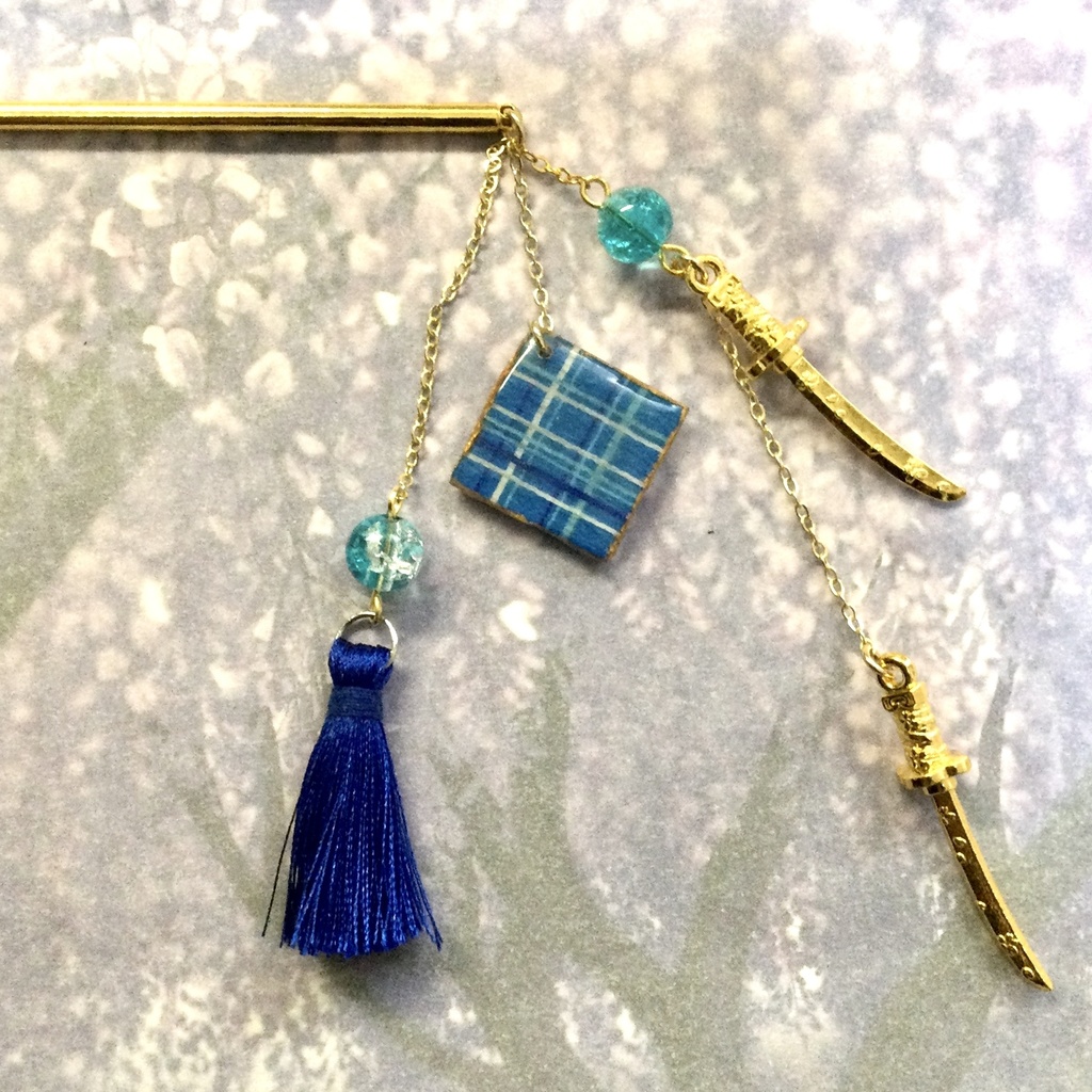 和柄刀剣簪 〜蕣