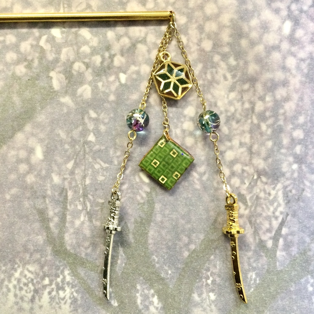 和柄刀剣簪 ~桔梗