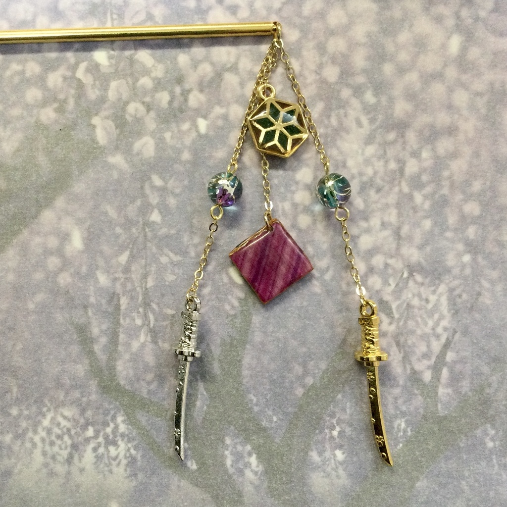 和柄刀剣簪 ~桔梗