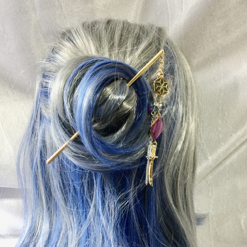 和柄刀剣簪 ~桔梗