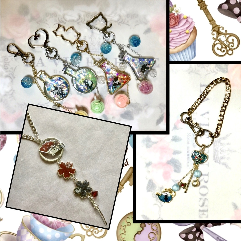 刀剣二連簪 赫灼