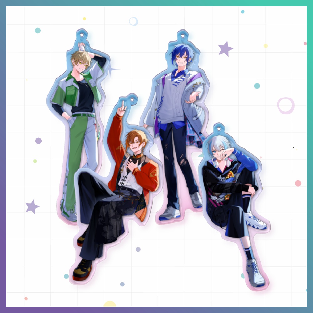 【3D MEMORIAL GOODS】オーロラアクリルキーホルダー