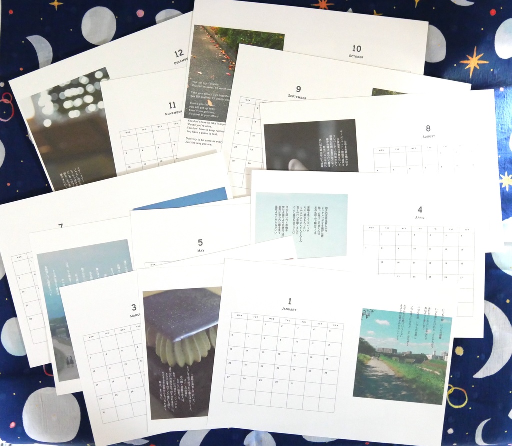 【SALE】ことばと写真を飾るカレンダー（2025年）