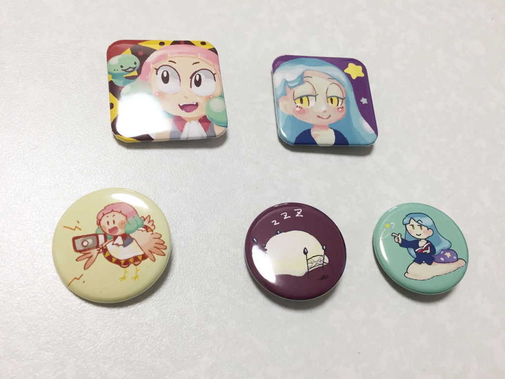 【ラウンド缶バッジ】snooze