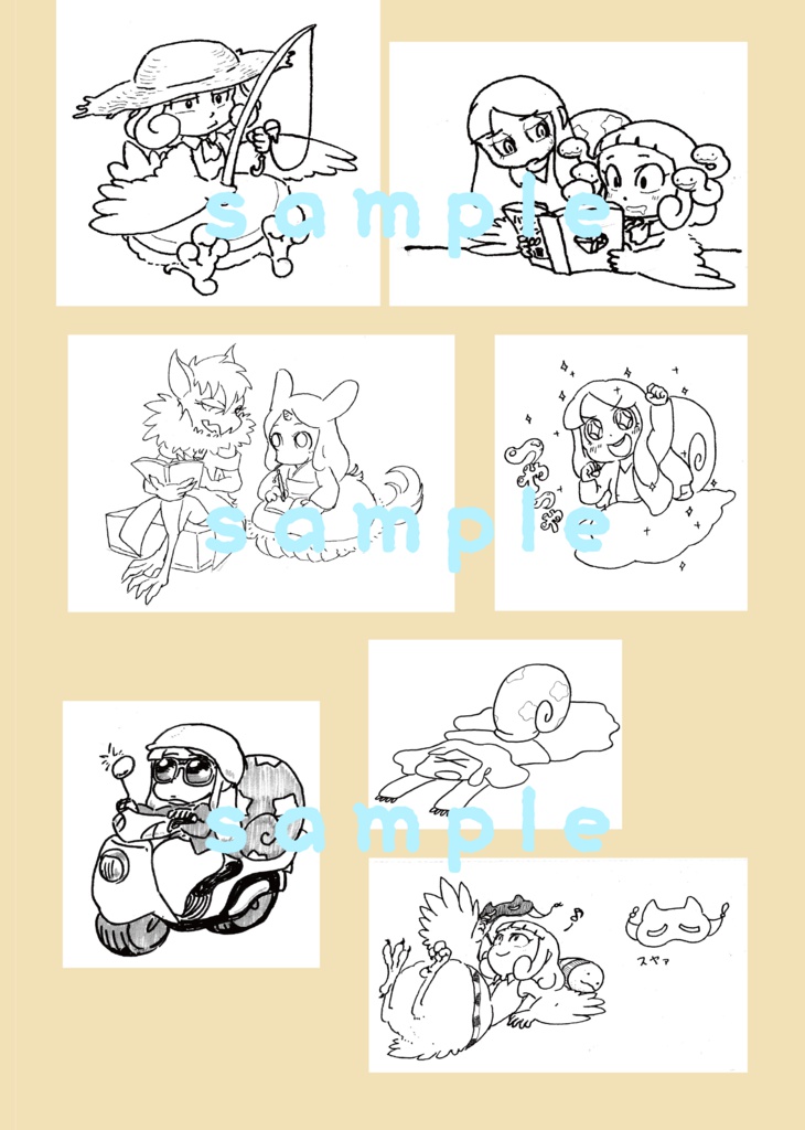 【A5/フルカラーイラスト】Snooze Illustration vol.1