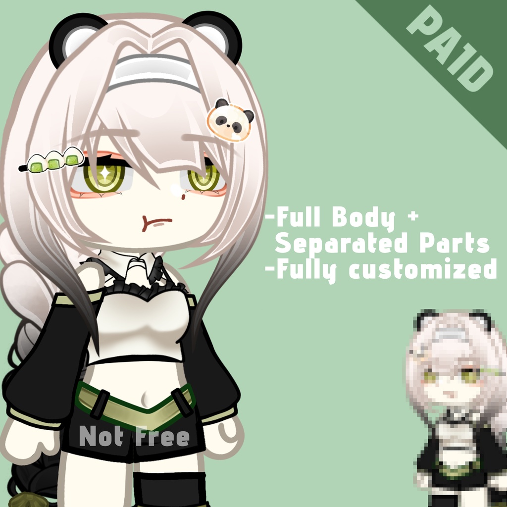 Panda Customized Gacha Bodysheet