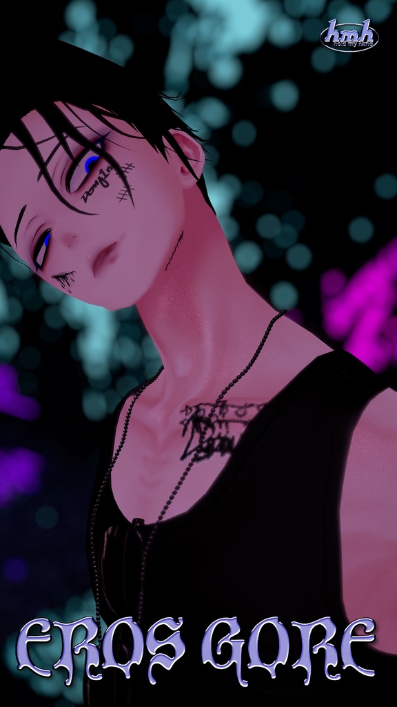 【VRChat】 Artist's Premium Tattoo Pack : "Eros Gore" / Tattoo, タトゥー、刺青、イレーズ味を出せる、 みんなのタトゥーテクスチャー