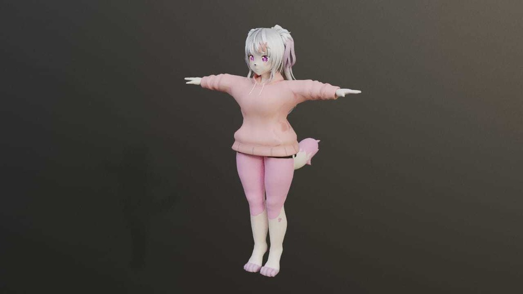Tara 3D model for VRChat and Vtubing