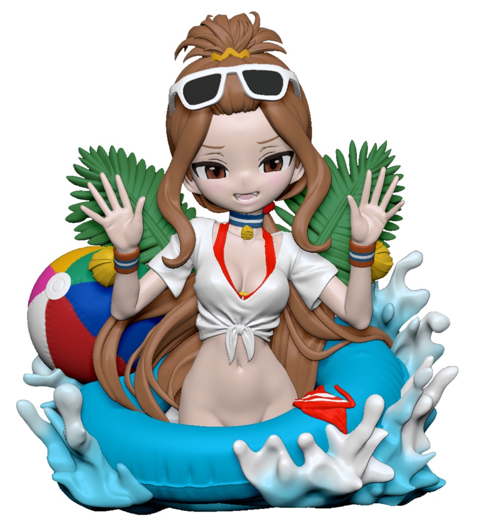 胸像マグネット ver.チア水着 一体成型版