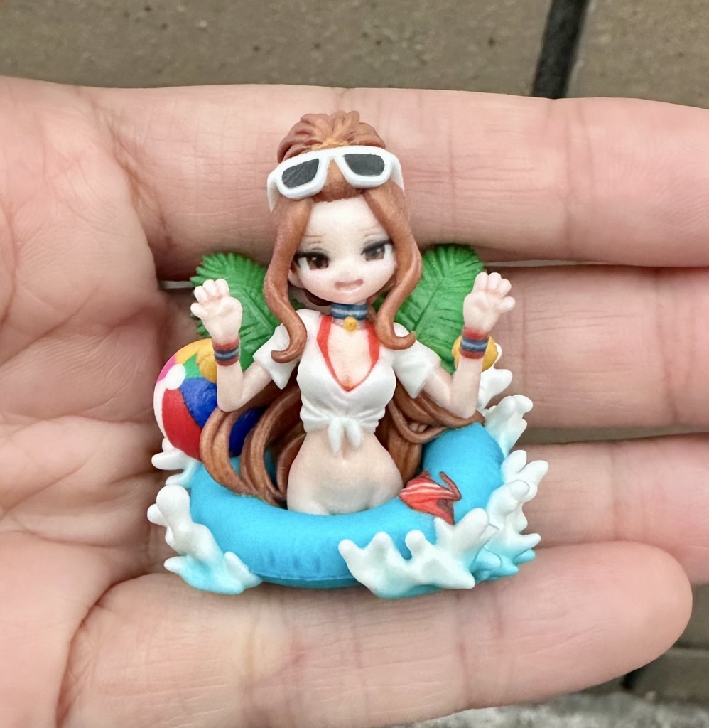 胸像マグネット　ミニサイズ版　チア水着フルカラー