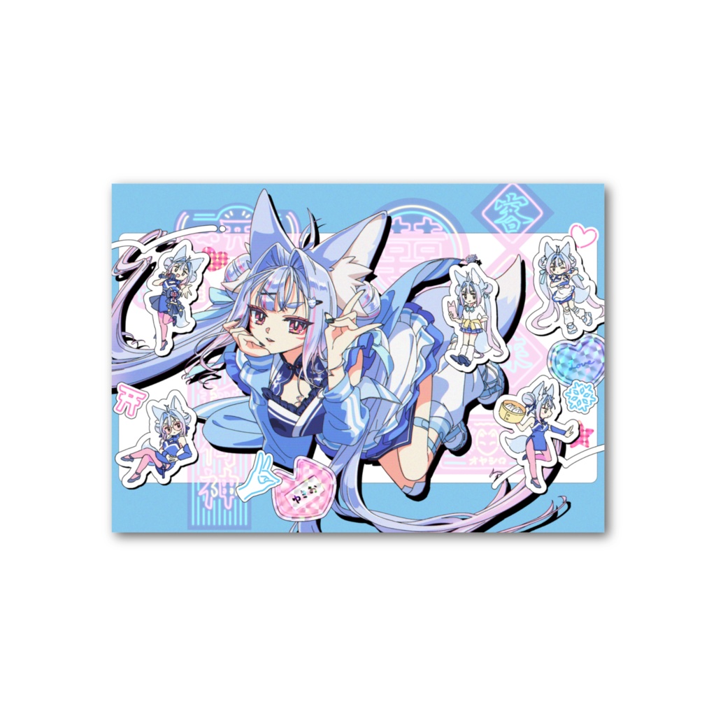 90's フォト風カード〖雪尾紺6周年記念グッズ〗