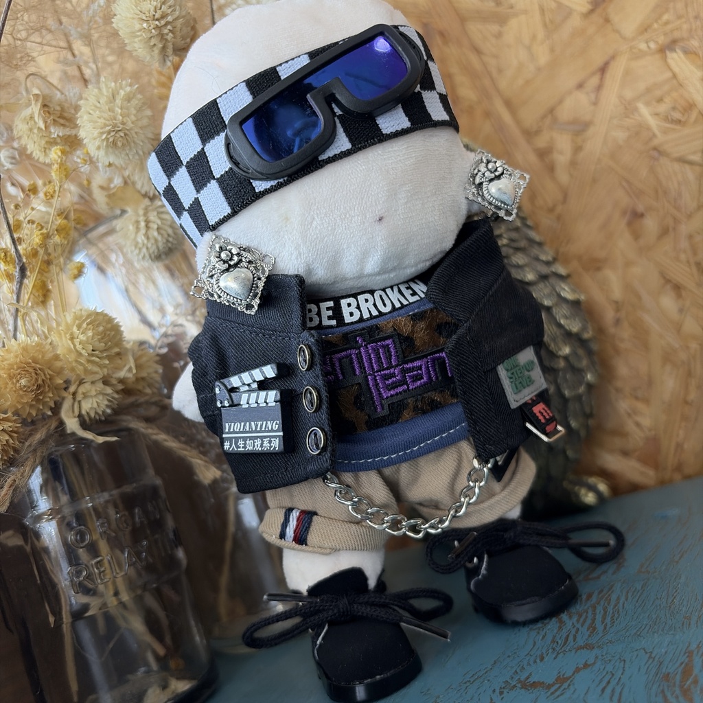 10cm15cmぬい用シルバースクエアハートイヤリング