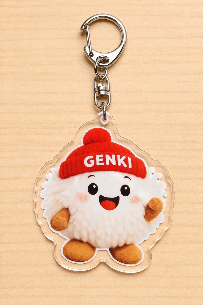 元気くん♪アクリルキーホルダー50×50mm