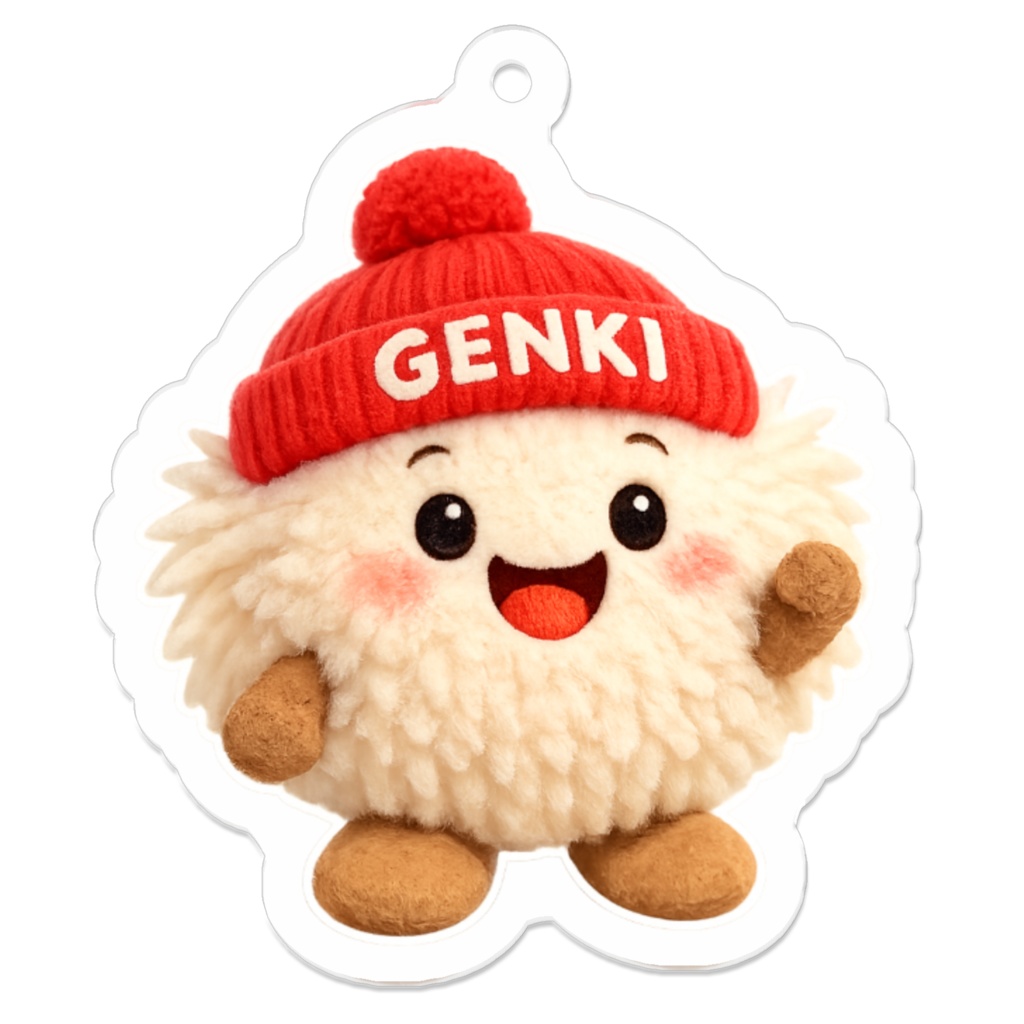 元気くん♪アクリルキーホルダー50×50mm