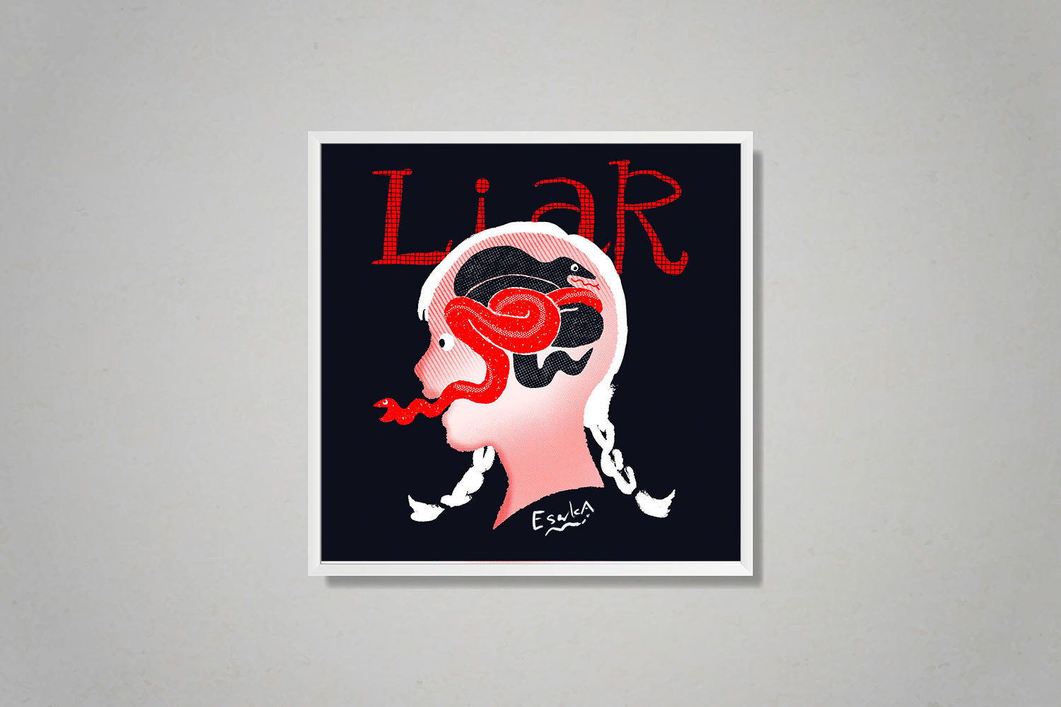 リソグラフ アートポスター【Liar】