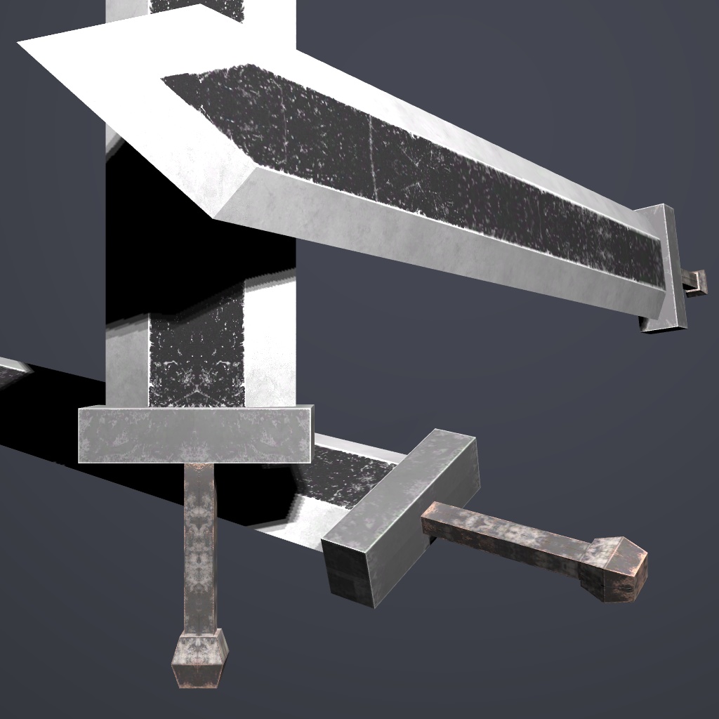 【3Dモデル】大剣・対艦刀(フリートスレイヤー)