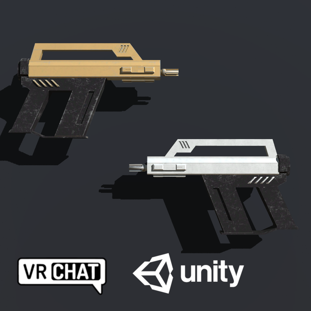 【3Dモデル】サブマシンガン(オリジナル)　2色カラバリあり