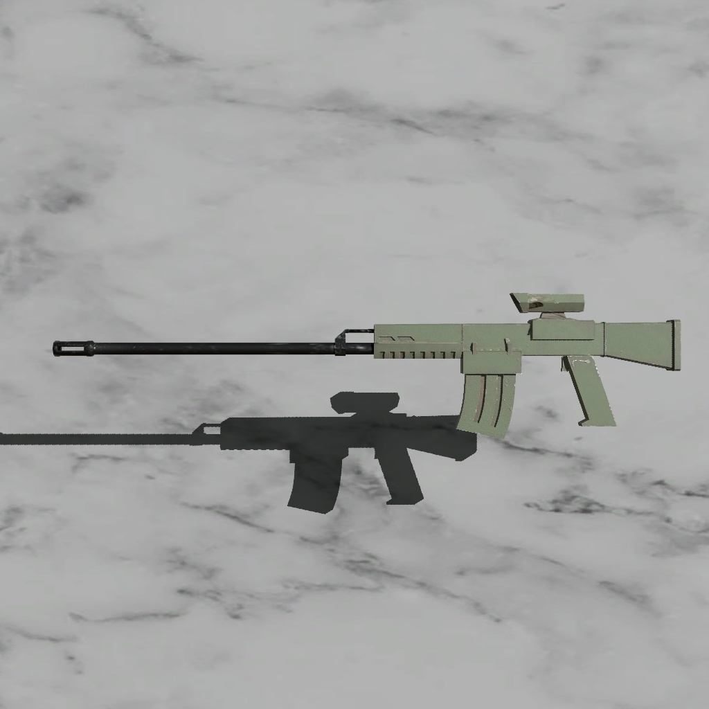 【3Dモデル】スナイパーライフル 2色カラバリあり