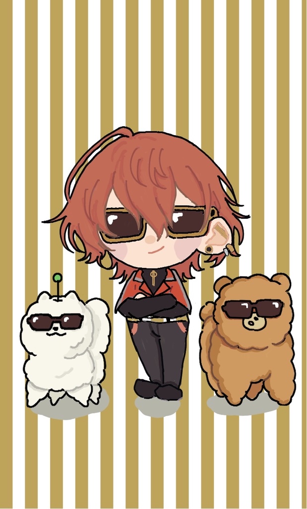 仲良しイラストカード