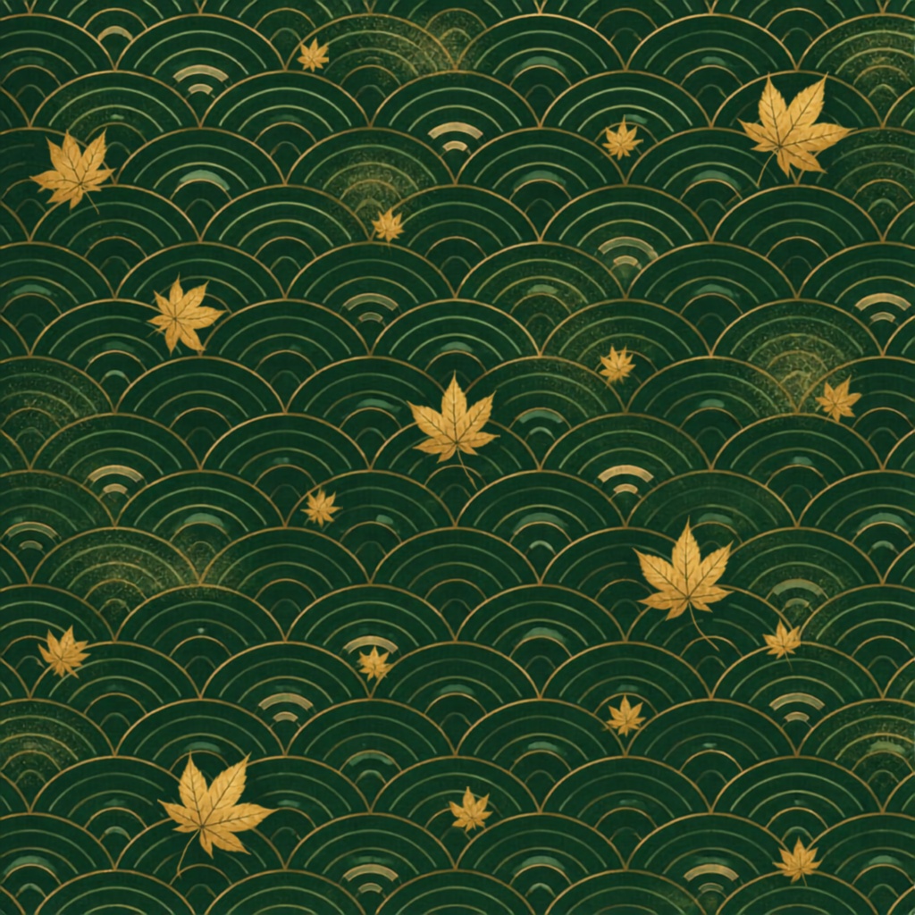 【商用可/高画質】深まる秋と金継ぎの美 - Dark Autumn Kintsugi デジタルペーパー・背景素材