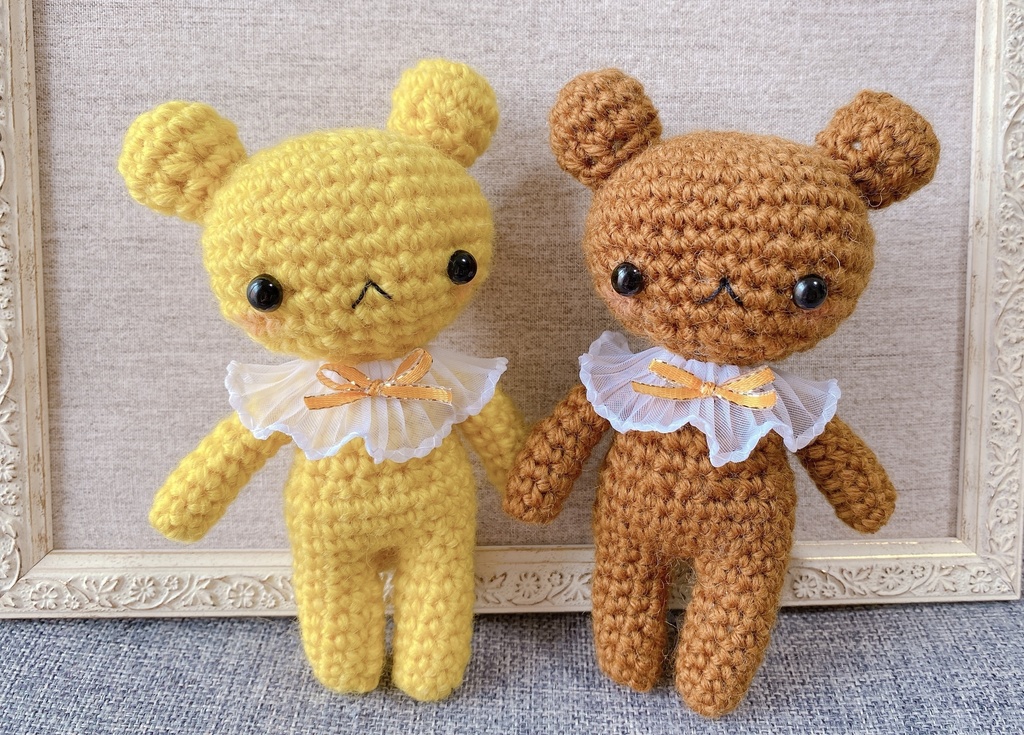 おめかしふたごちゃんのあみぐるみ