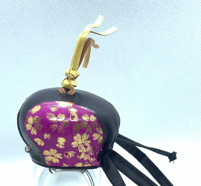 【完売御礼】 ハリスホーク(おす)用フード 紫に金桜