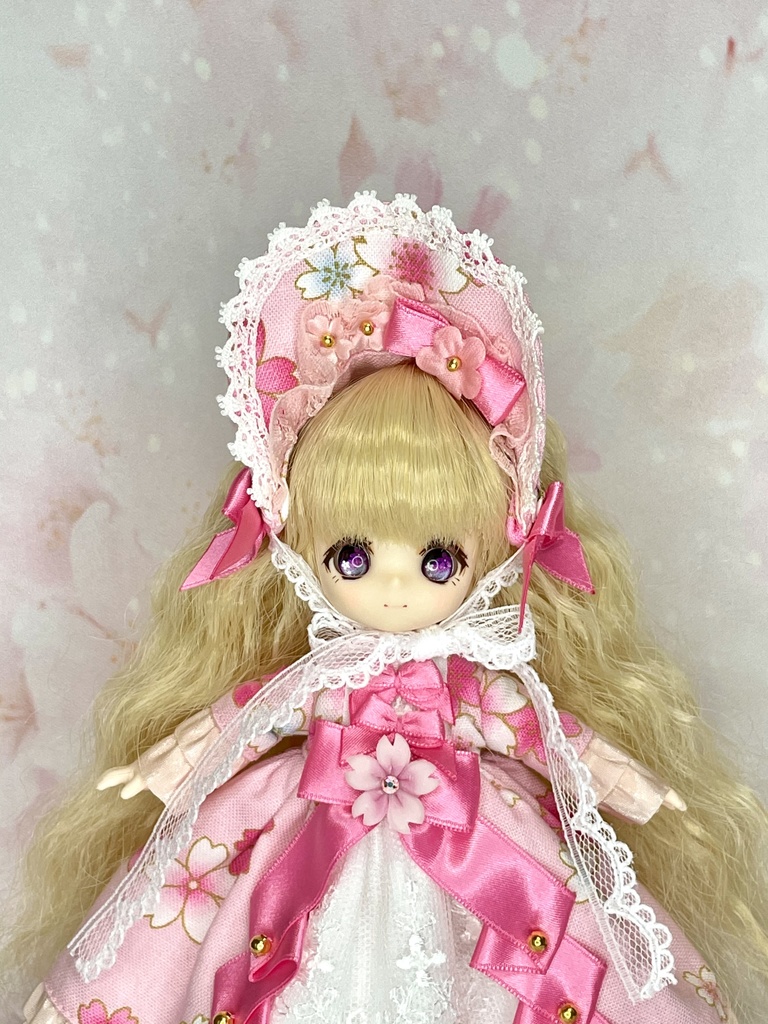 【オビツ11】桜のドレスセット【ピコP】