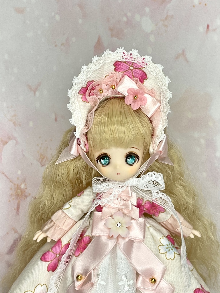 【オビツ11】桜のドレスセット【ピコP】