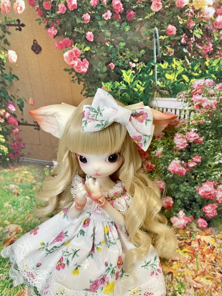 【ミニキティ】花柄のワンピースセット