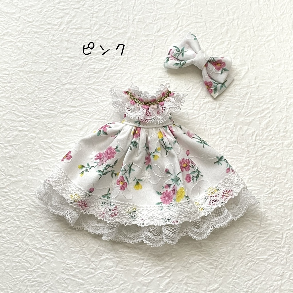 【ミニキティ】花柄のワンピースセット