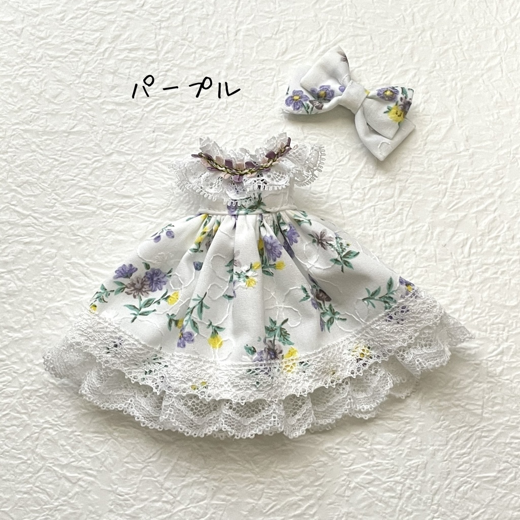 【ミニキティ】花柄のワンピースセット