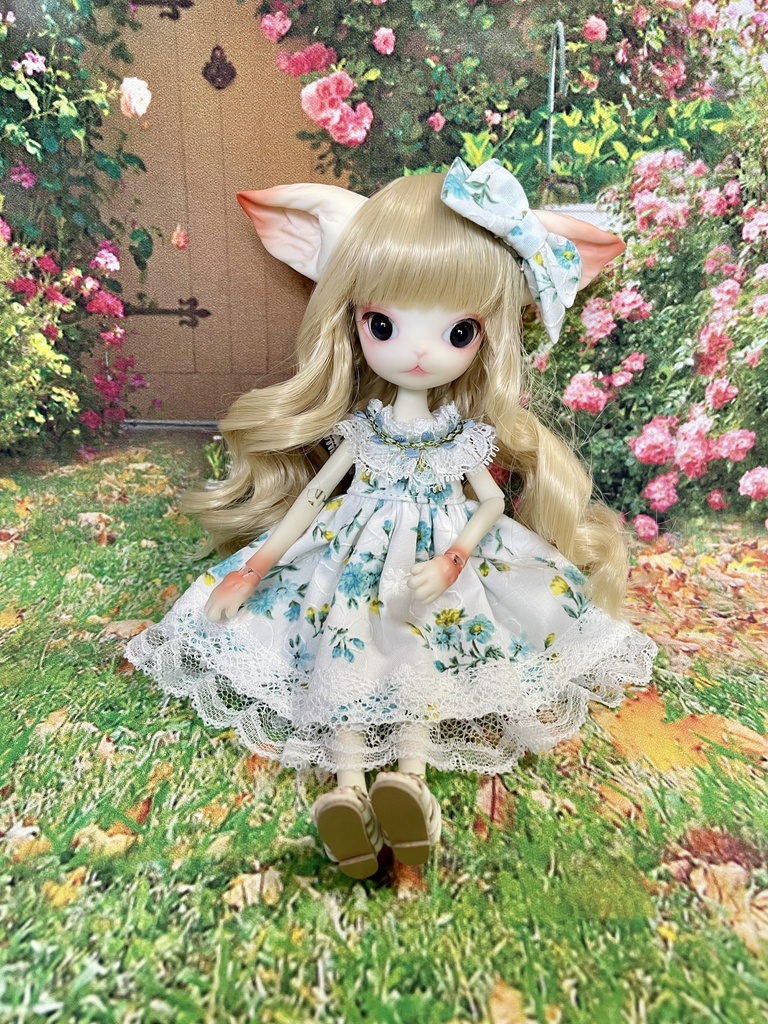 【ミニキティ】花柄のワンピースセット