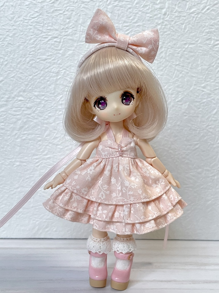 【オビツ11】ティアードフリルワンピースセット