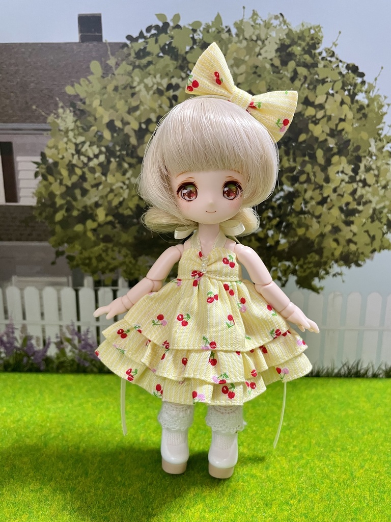 【オビツ11】ティアードフリルワンピースセット