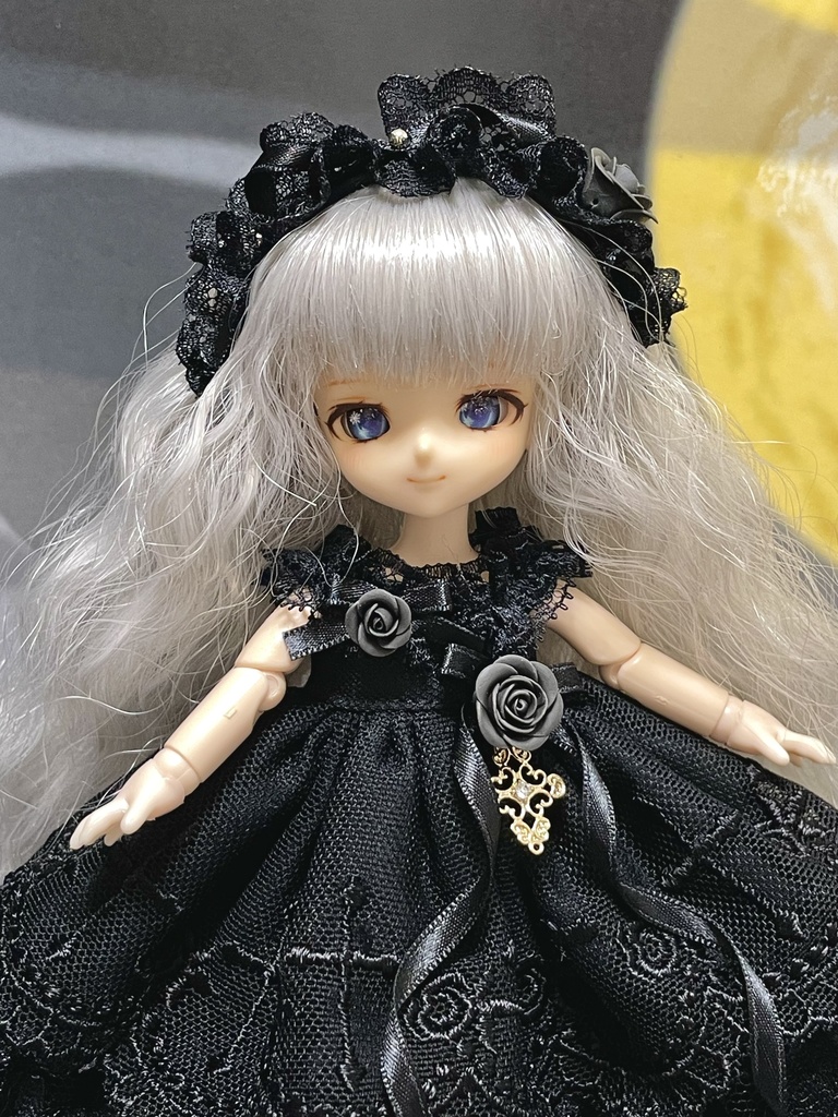 【オビツ11】プラックレースのドレスセット【ピコP】