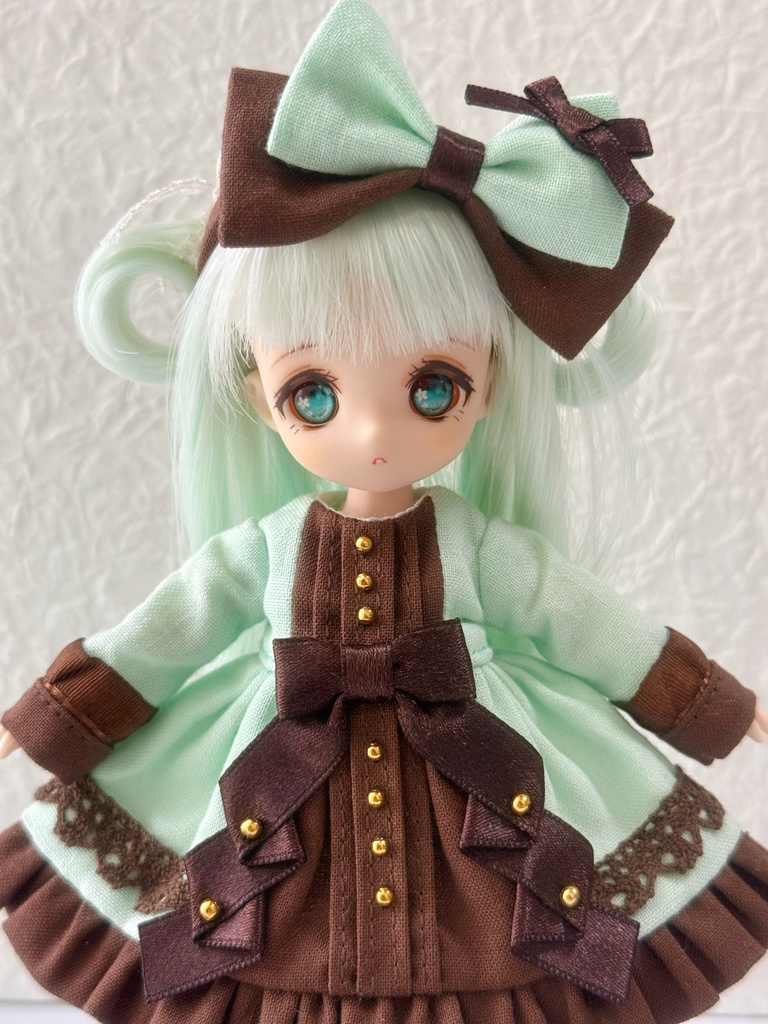 【オビツ11】チョコミントなワンピースセット【ピコP】