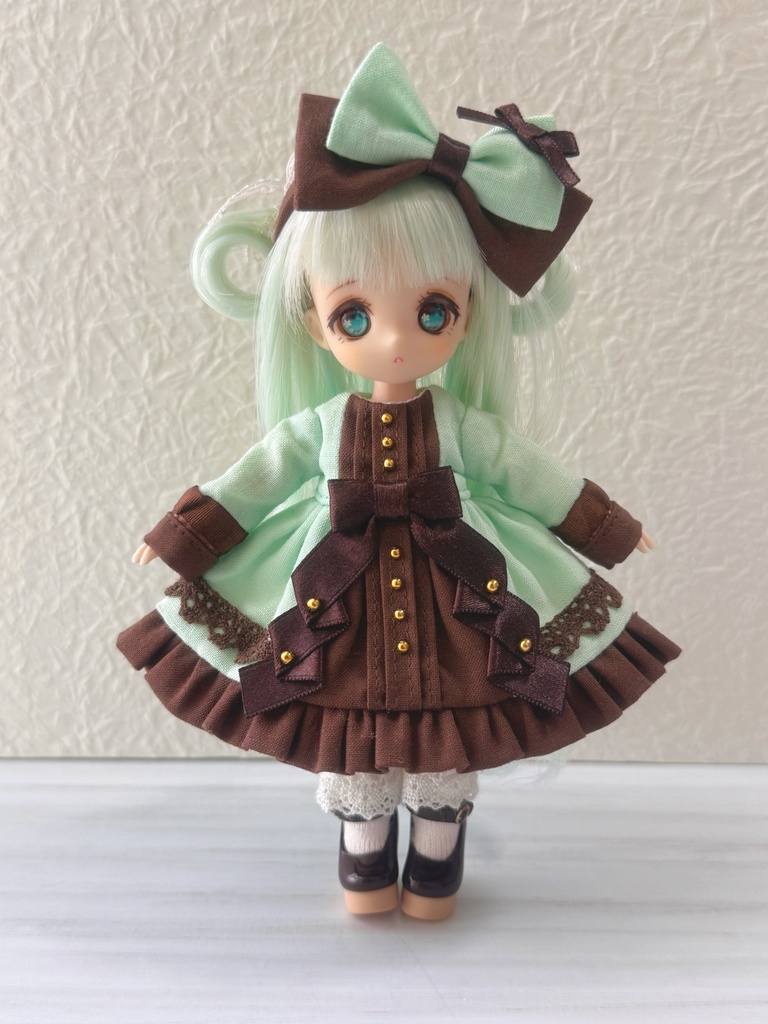 【オビツ11】チョコミントなワンピースセット【ピコP】