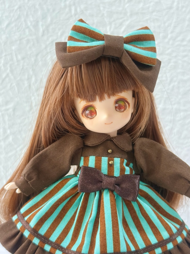 【オビツ11】チョコミントなワンピースセット【ピコP】