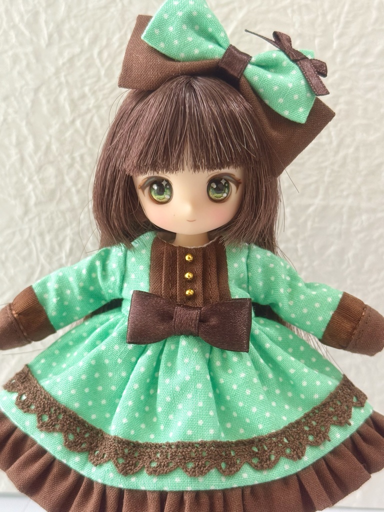 【オビツ11】チョコミントなワンピースセット【ピコP】