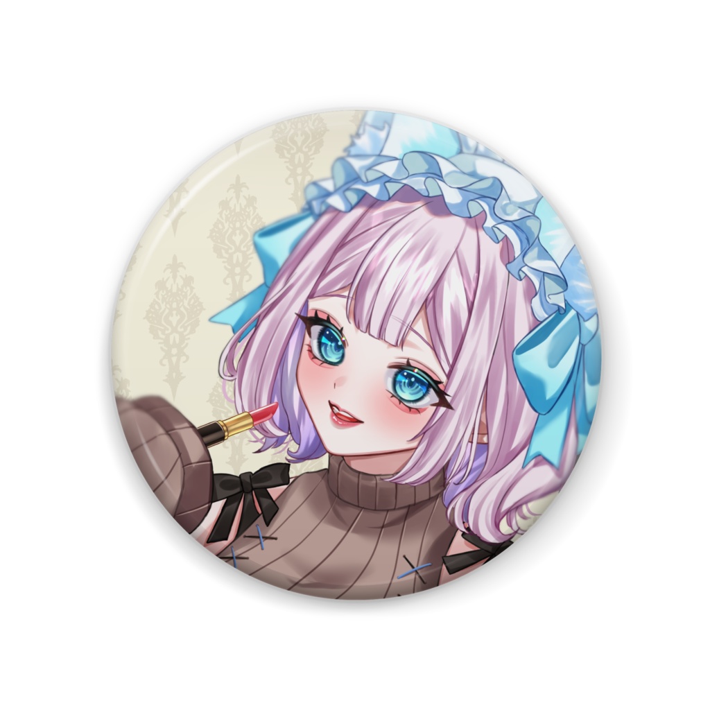 缶バッジ/茶来未VTuberアンバサダー記念お化粧(1)/スチール