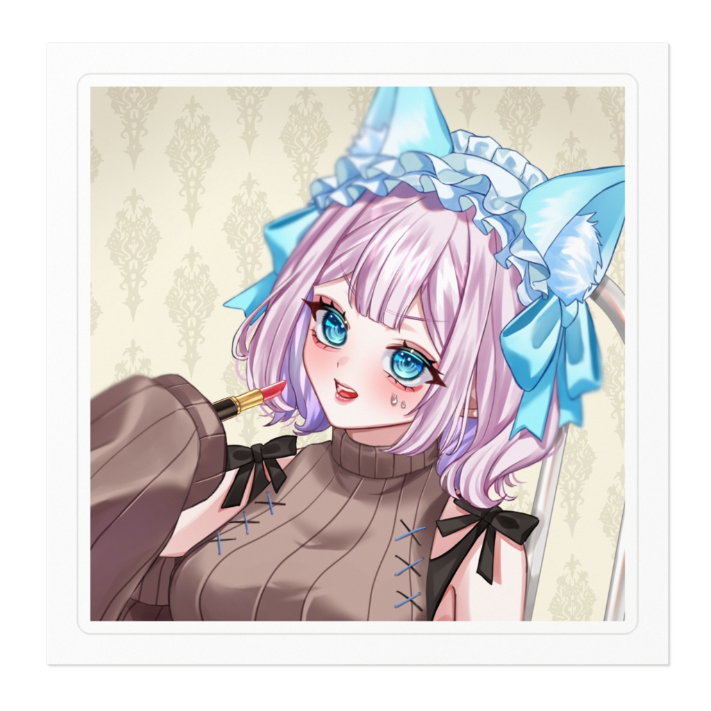 ステッカー/茶來未VTuberアンバサダー記念お化粧(2)