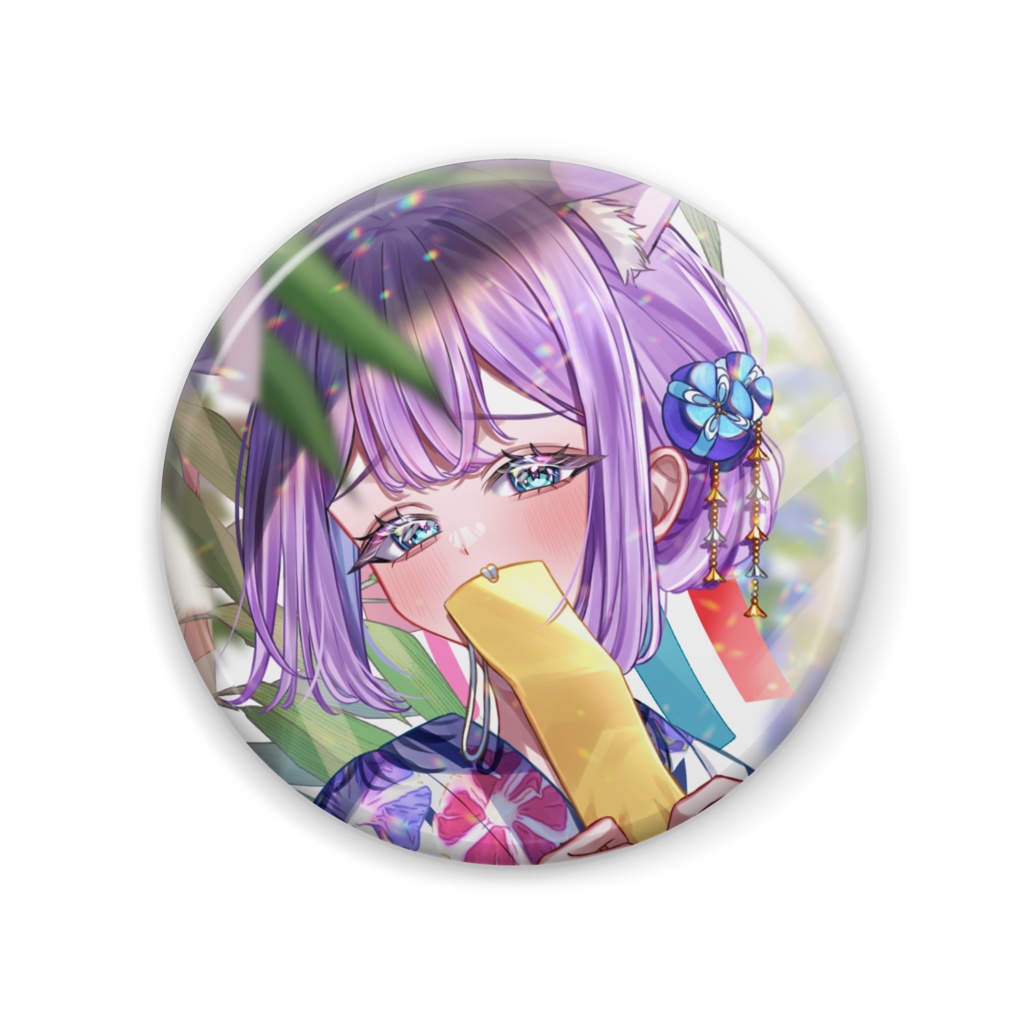 缶バッジ／HICAT夏コラボ記念(七夕)／スチール(全2種)