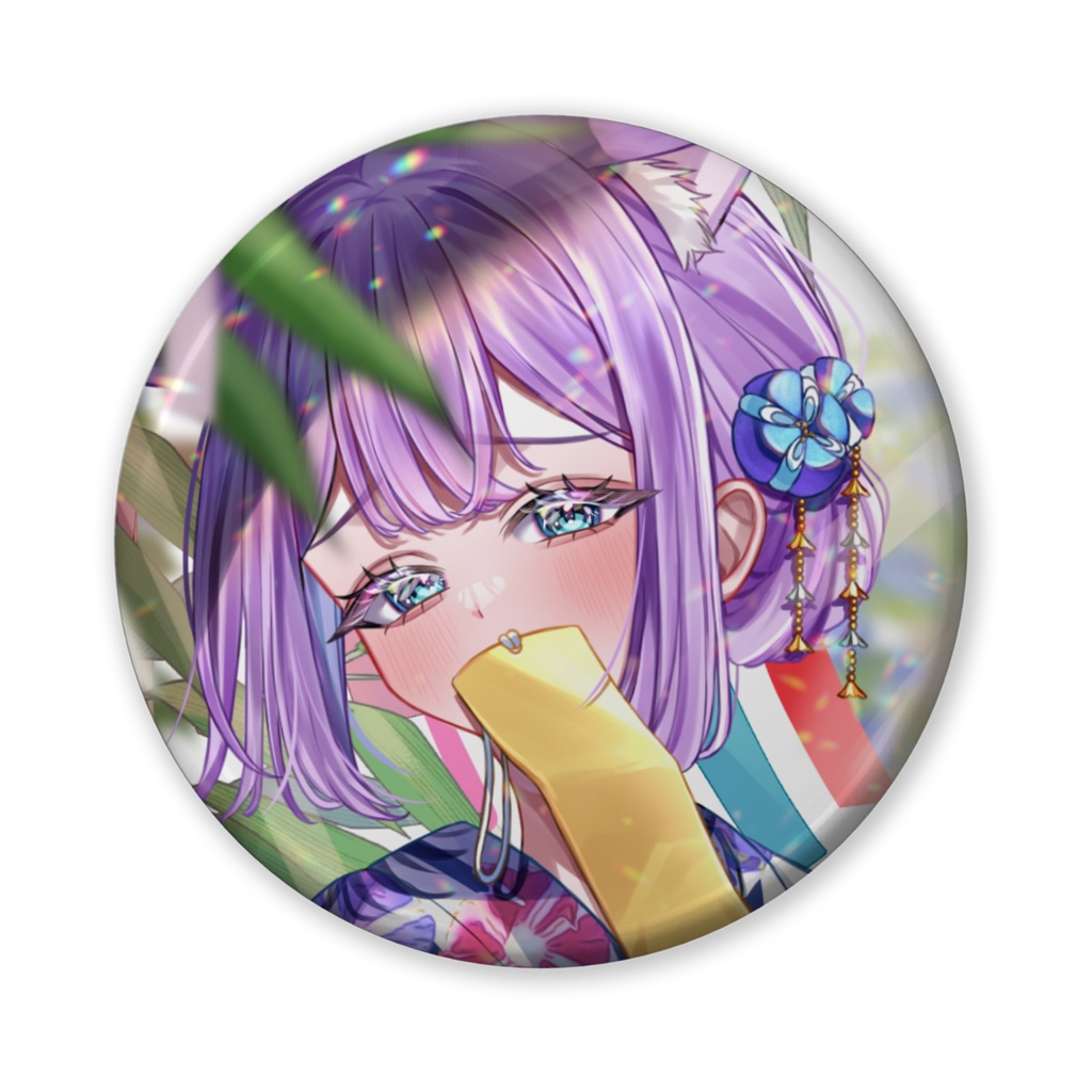 缶バッジ／HICAT夏コラボ記念(七夕)／ブリキ(全2種)