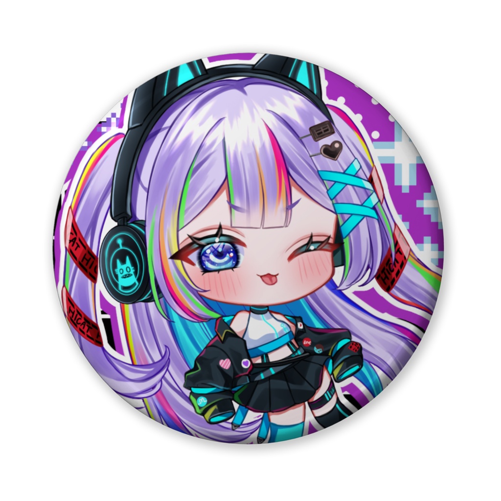 缶バッジ／HICATバレンタインコラボ記念SD／ブリキ