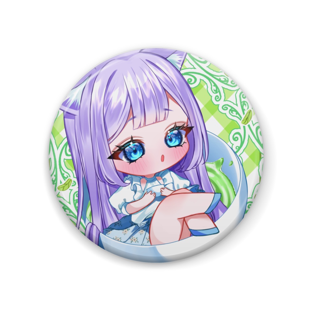 缶バッジ／茶来未VTuberアンバサダー就任記念SD／スチール