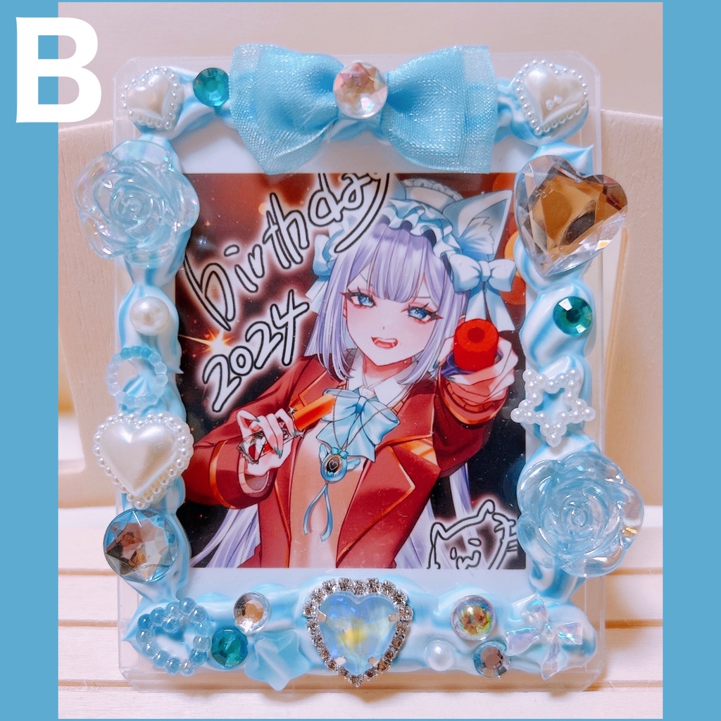 【ハンドメイド】硬質ケースデコ♡B8【ホイップ&埋めつくし】