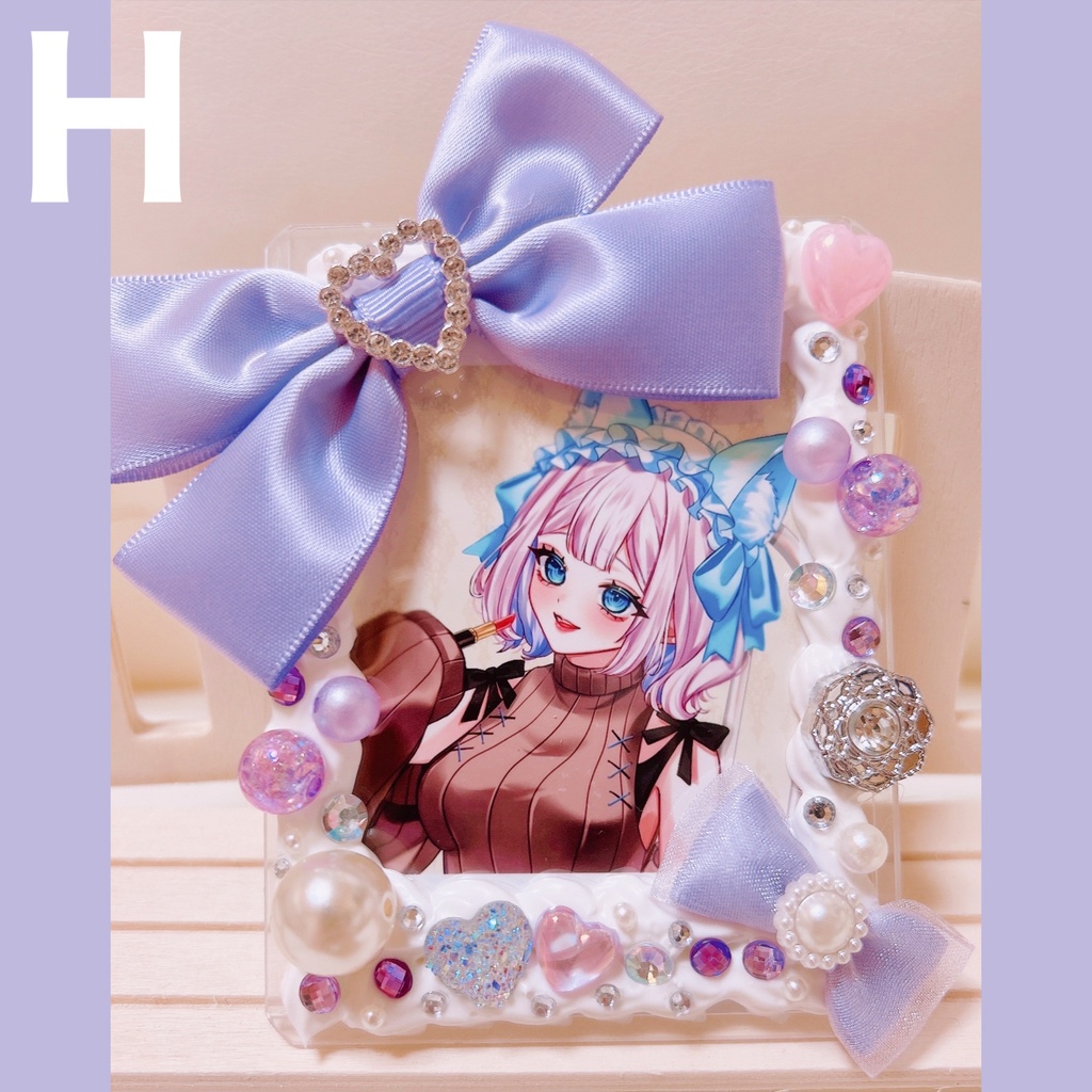 【ハンドメイド】硬質ケースデコ♡B8【ホイップ&埋めつくし】