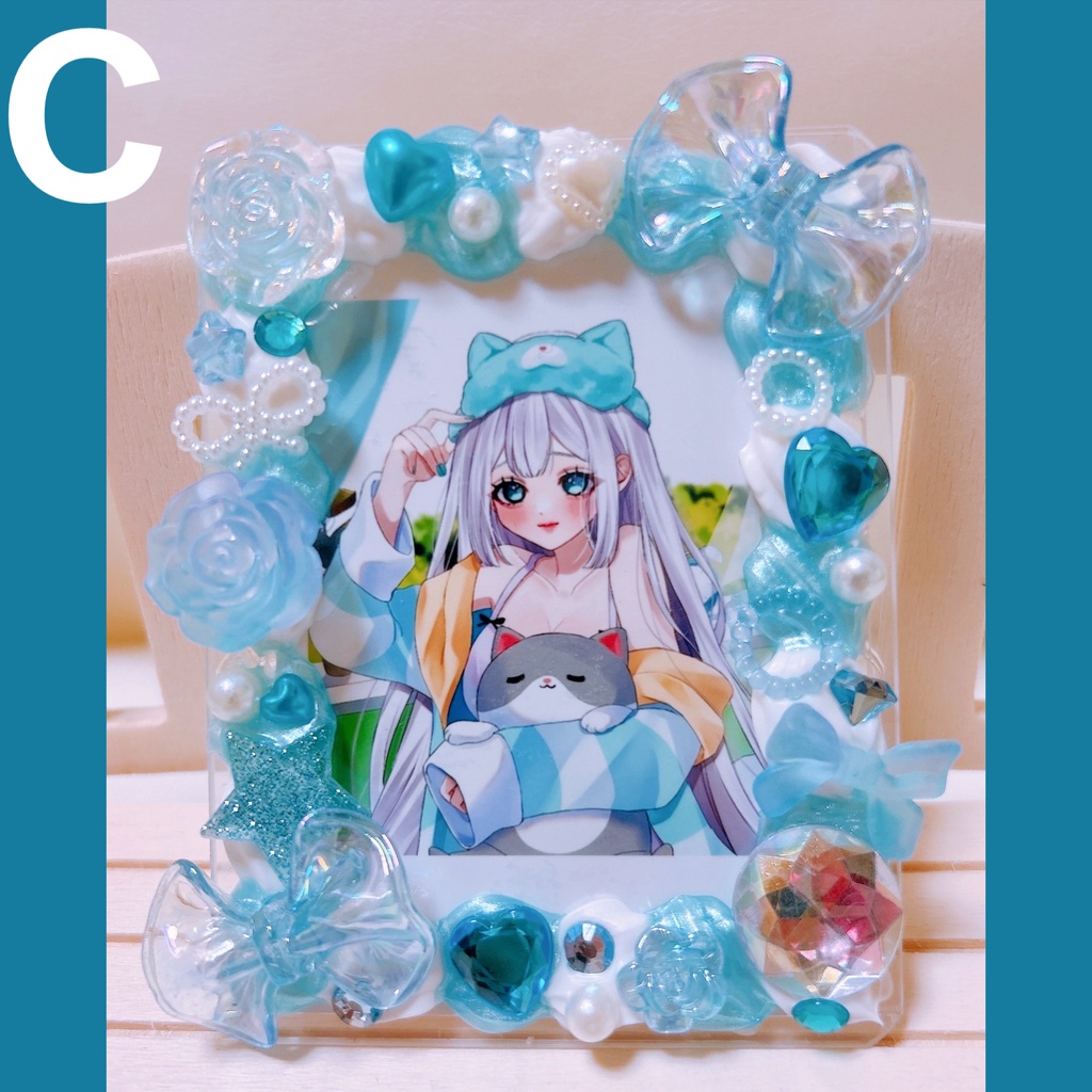 【ハンドメイド】硬質ケースデコ♡B8【ホイップ&埋めつくし】